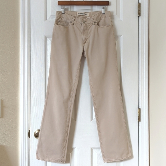 Gap 2002 Y2K Vintage Twill Cotton Mid Rise Straight Leg Chino Pants Beige 8 - Picture 1 of 14